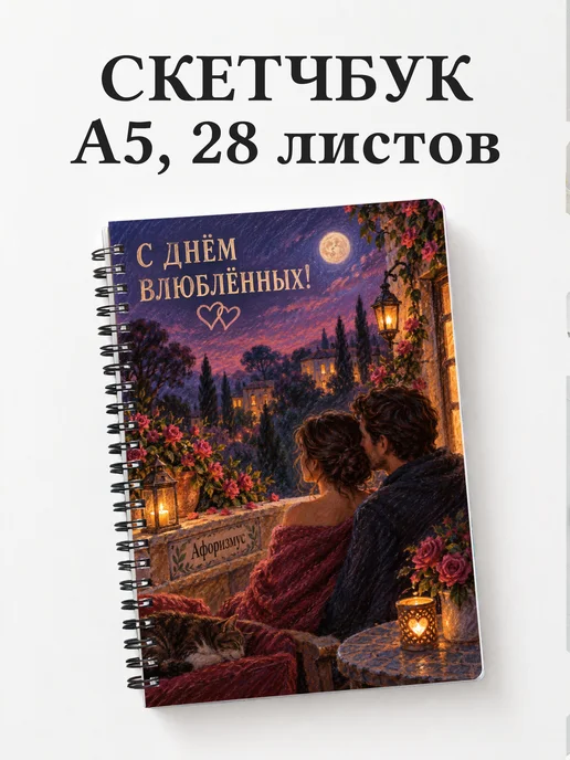 Скетчбук День святого Валентина