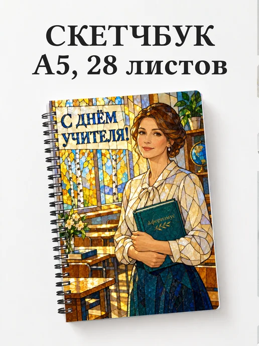 Скетчбук в подарок на День учителя
