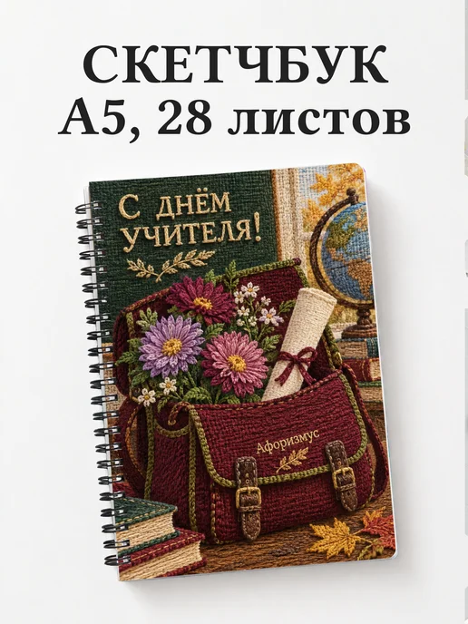 Скетчбук в подарок на День учителя