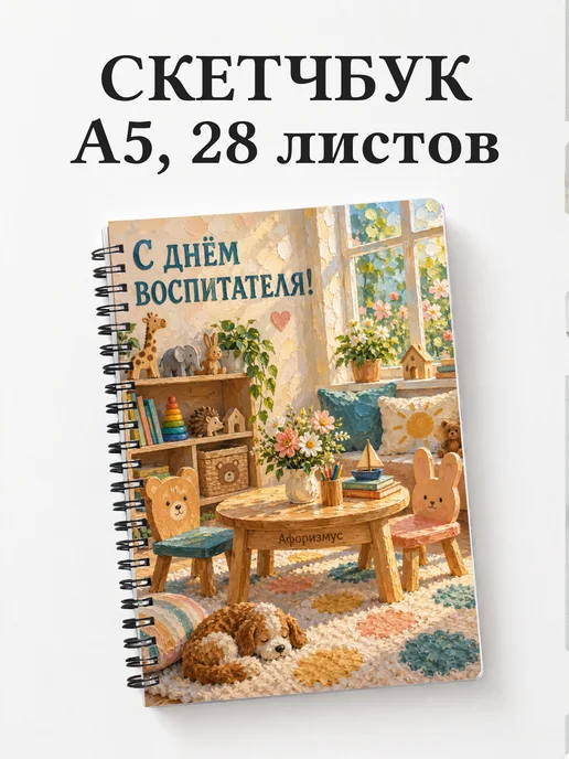 Скетчбук в подарок на День воспитателя