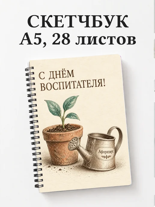 Скетчбук в подарок на День воспитателя