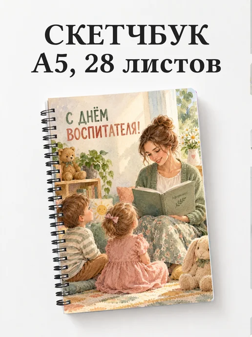 Скетчбук в подарок на День воспитателя