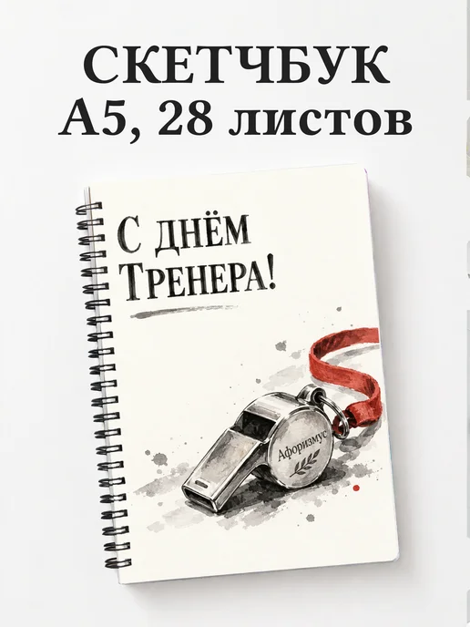 Скетчбук в подарок на День тренера