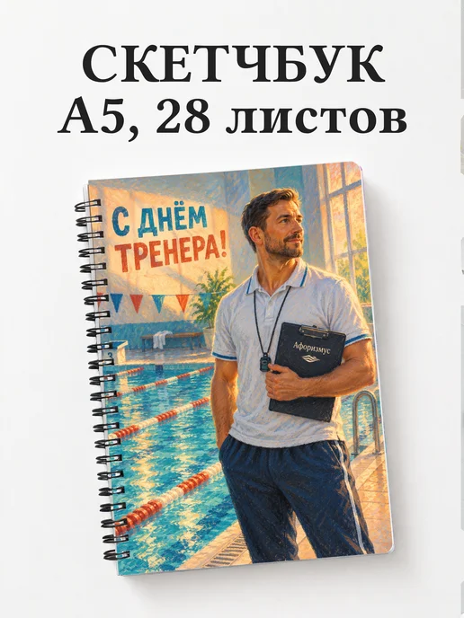 Скетчбук в подарок на День тренера