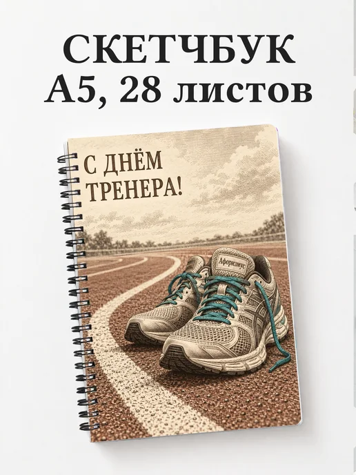 Скетчбук в подарок на День тренера