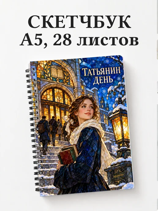 Скетчбук в подарок на Татьянин день