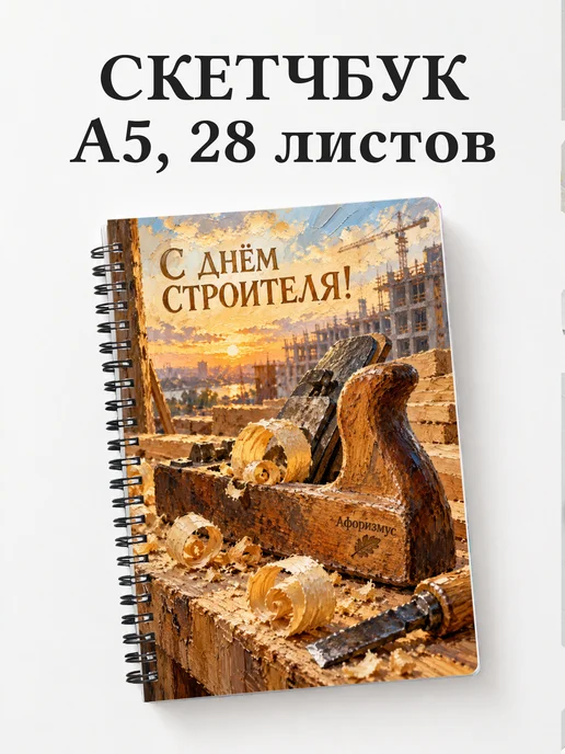 Скетчбук в подарок на День строителя