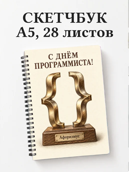 Скетчбук в подарок на День программиста