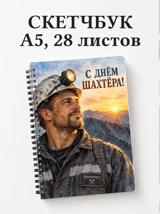 Скетчбук в подарок на День шахтёра
