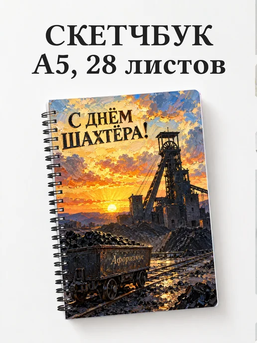 Скетчбук в подарок на День шахтёра