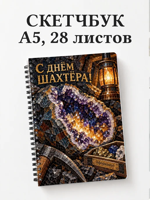 Скетчбук в подарок на День шахтёра