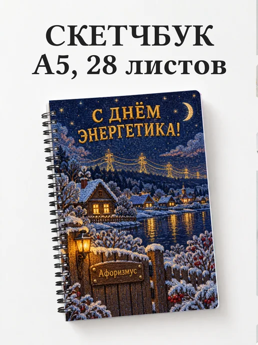 Скетчбук в подарок на День энергетика