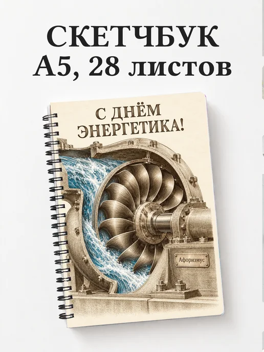 Скетчбук в подарок на День энергетика