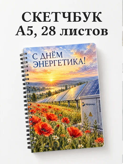 Скетчбук в подарок на День энергетика