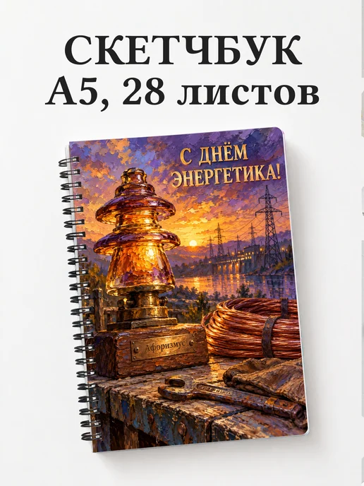 Скетчбук в подарок на День энергетика