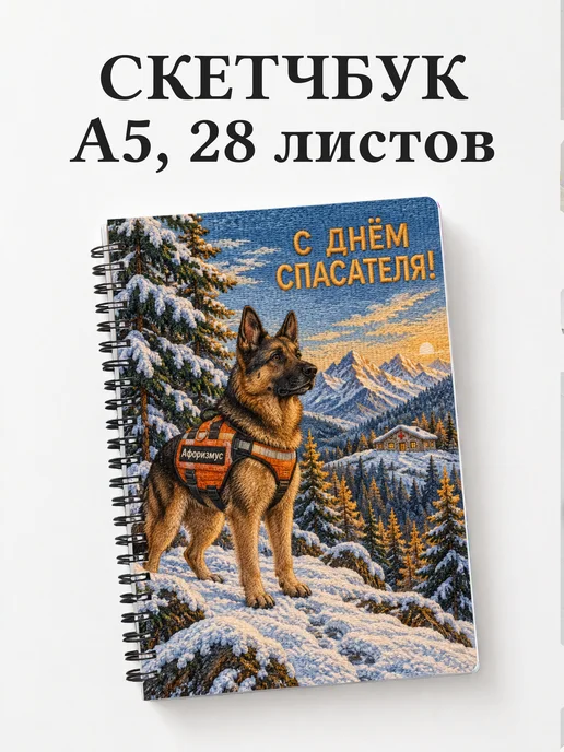 Скетчбук в подарок на День спасателя