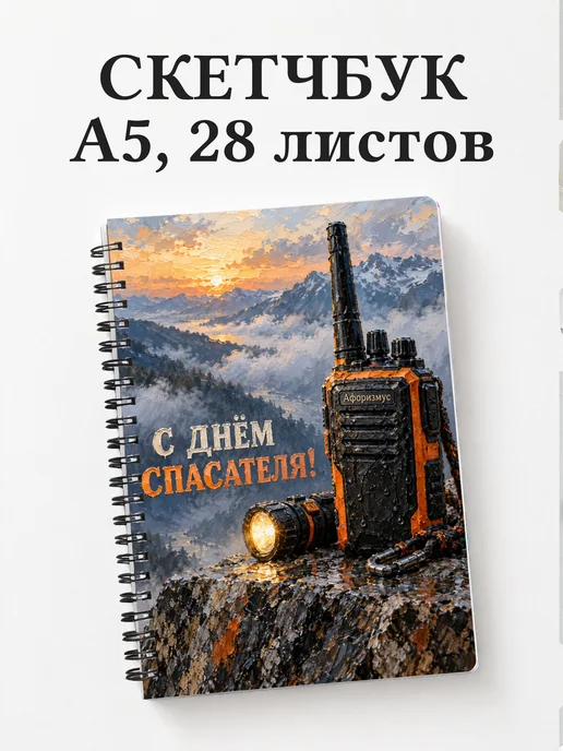 Скетчбук в подарок на День спасателя