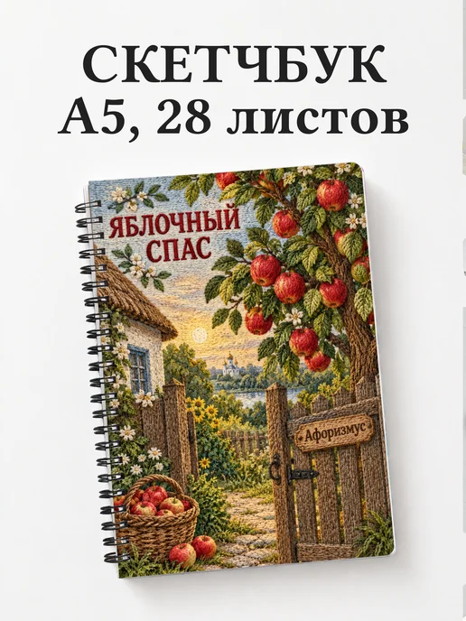 Скетчбук Яблочный Спас