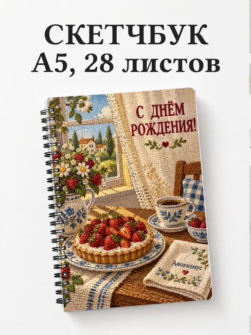 Скетчбук в подарок на день рождения