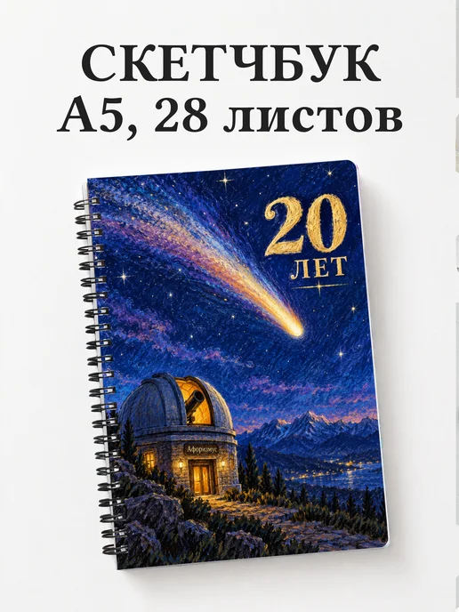 Скетчбук в подарок на 20-летие