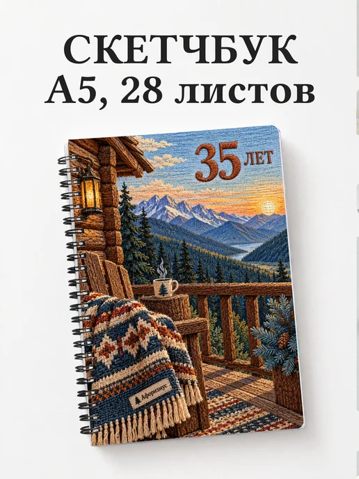 Скетчбук в подарок на 35-летие
