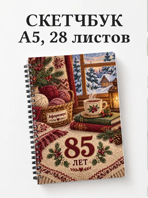 Скетчбук в подарок на 85-летие
