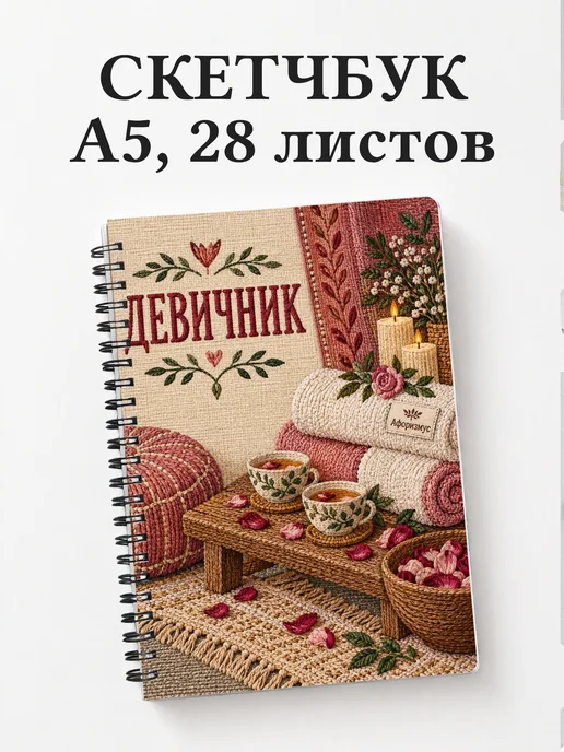 Скетчбук в подарок на девичник