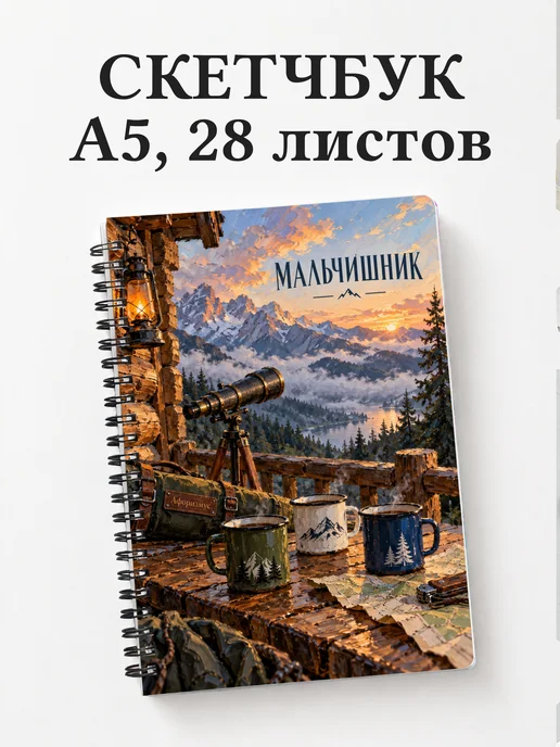 Скетчбук в подарок на мальчишник