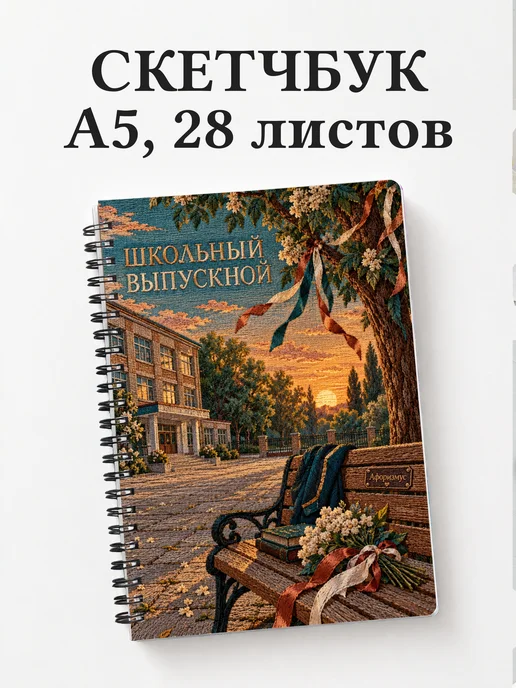 Скетчбук выпускнику школы