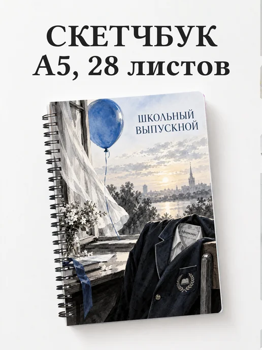 Скетчбук выпускнику школы