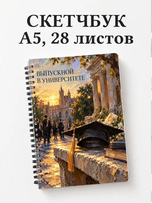 Скетчбук выпускнику университета