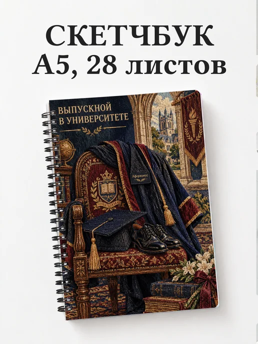 Скетчбук выпускнику университета