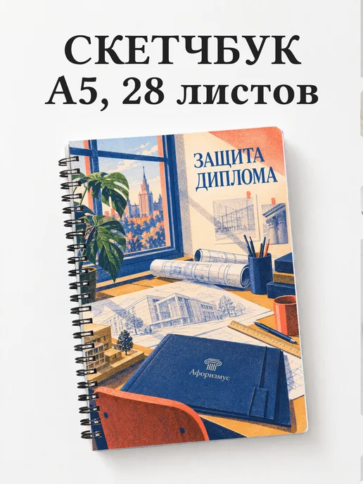 Скетчбук в подарок на защиту диплома