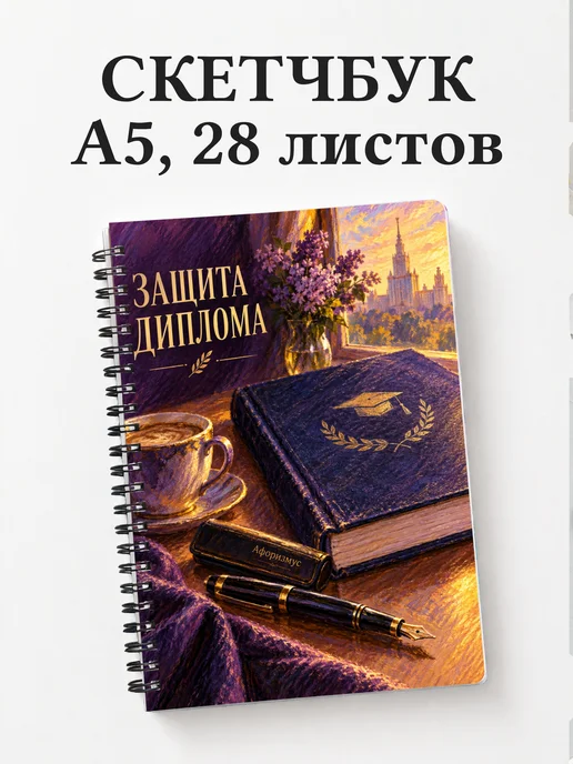 Скетчбук в подарок на защиту диплома
