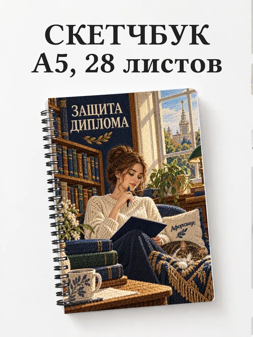 Скетчбук в подарок на защиту диплома
