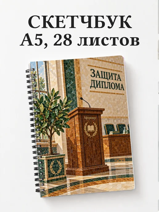 Скетчбук в подарок на защиту диплома