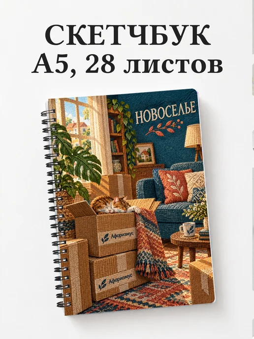Скетчбук в подарок на новоселье