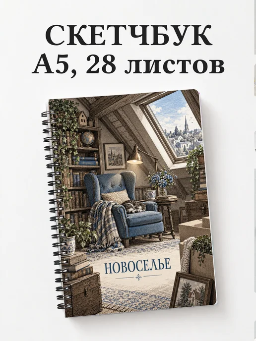 Скетчбук в подарок на новоселье