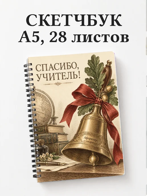 Скетчбук в благодарность учителю