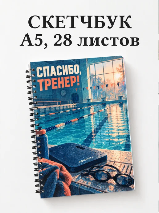 Скетчбук в благодарность тренеру