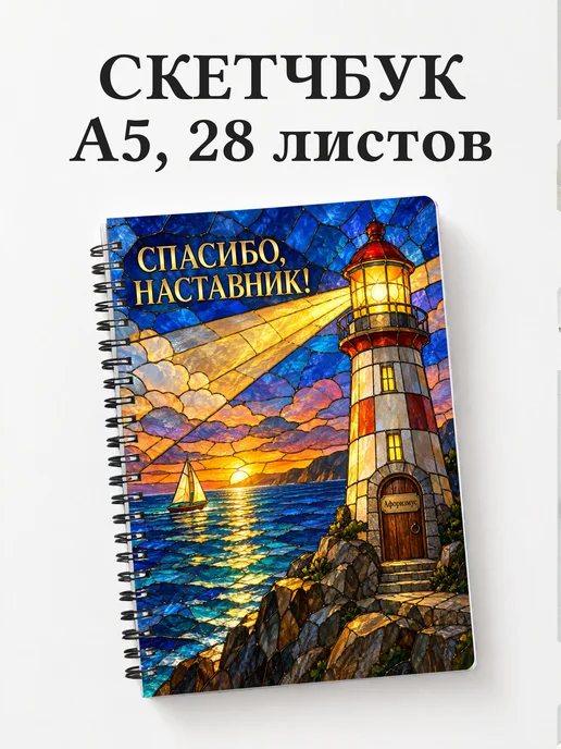 Скетчбук в благодарность наставнику
