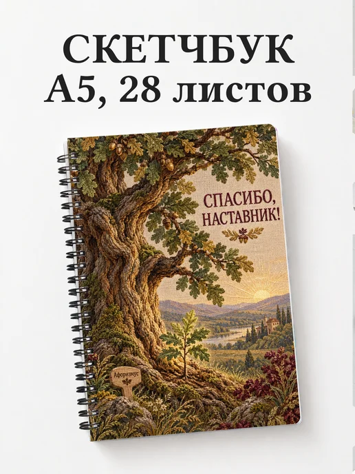 Скетчбук в благодарность наставнику