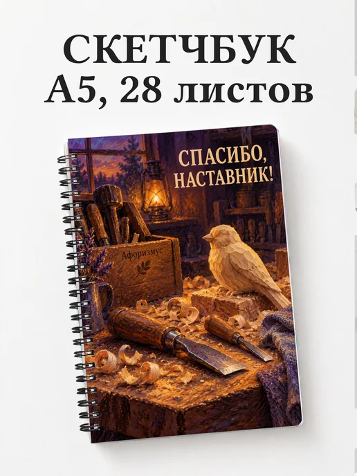 Скетчбук в благодарность наставнику
