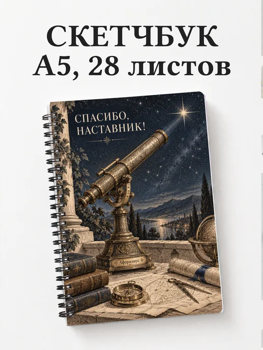Скетчбук в благодарность наставнику