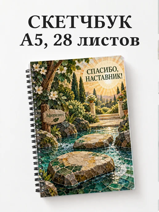 Скетчбук в благодарность наставнику