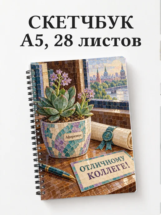 Скетчбук в подарок коллеге