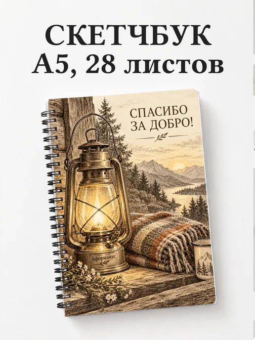 Скетчбук для волонтёра