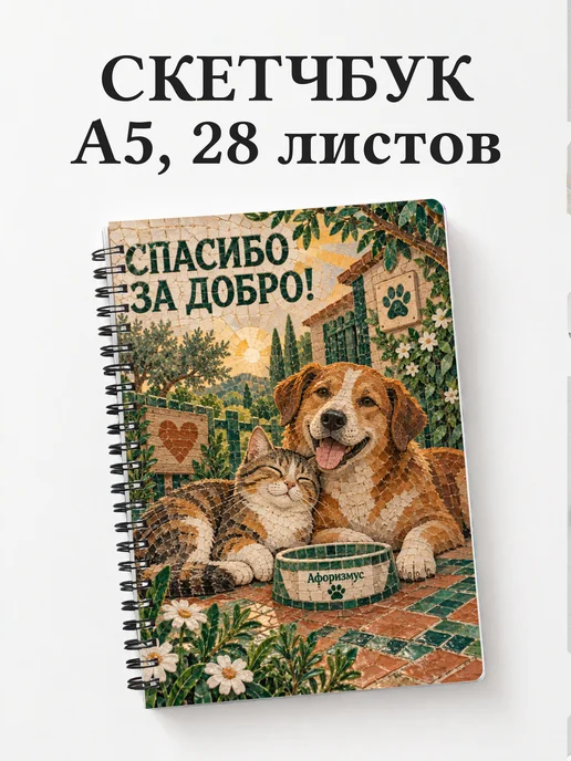 Скетчбук для волонтёра