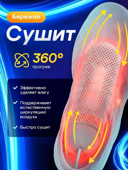 Электрическая сушилка для обуви, вариант, фото 2