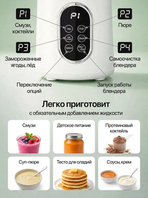 Стационарный миксер CG36, 50 Вт, чаша 0.58 л, 50 Вт, 580 мл, фото 7